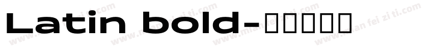 Latin bold字体转换
